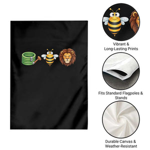Hose Bee Lion Meme Slang Funny Wordplay Pun Graphic Garden Flag TS02 Print Your Wear