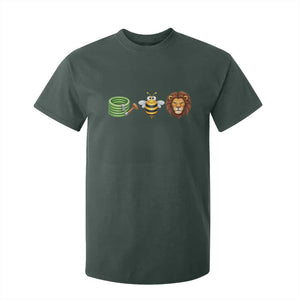 Hose Bee Lion Meme Slang Funny Wordplay Pun Graphic T Shirt For Kid TS02 Dark Forest Green Print Your Wear