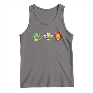 Hose Bee Lion Meme Slang Funny Wordplay Pun Graphic Tank Top TS02 Deep Heather Print Your Wear