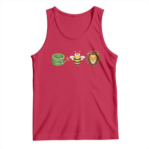 Hose Bee Lion Meme Slang Funny Wordplay Pun Graphic Tank Top TS02 Red Print Your Wear