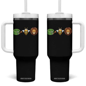 Hose Bee Lion Meme Slang Funny Wordplay Pun Graphic Tumbler With Handle TS02 One Size: 40 oz Black Print Your Wear