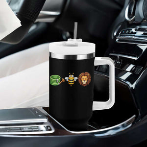 Hose Bee Lion Meme Slang Funny Wordplay Pun Graphic Tumbler With Handle TS02 Print Your Wear