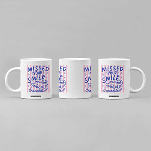 Cute Crocodile Pun Back To School Retro Preppy Coffee Mug Missed Your Smile Crocodile TS02 Print Your Wear