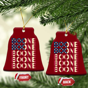 Boone Name Lover American Flag USA Stars Stripes Ceramic Ornament TS02 Print Your Wear