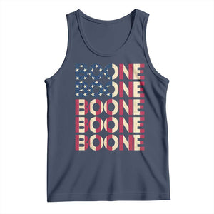 Boone Name Lover American Flag USA Stars Stripes Tank Top TS02 Navy Print Your Wear