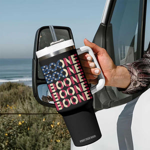 Boone Name Lover American Flag USA Stars Stripes Tumbler With Handle TS02 Print Your Wear