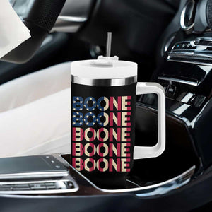 Boone Name Lover American Flag USA Stars Stripes Tumbler With Handle TS02 Print Your Wear