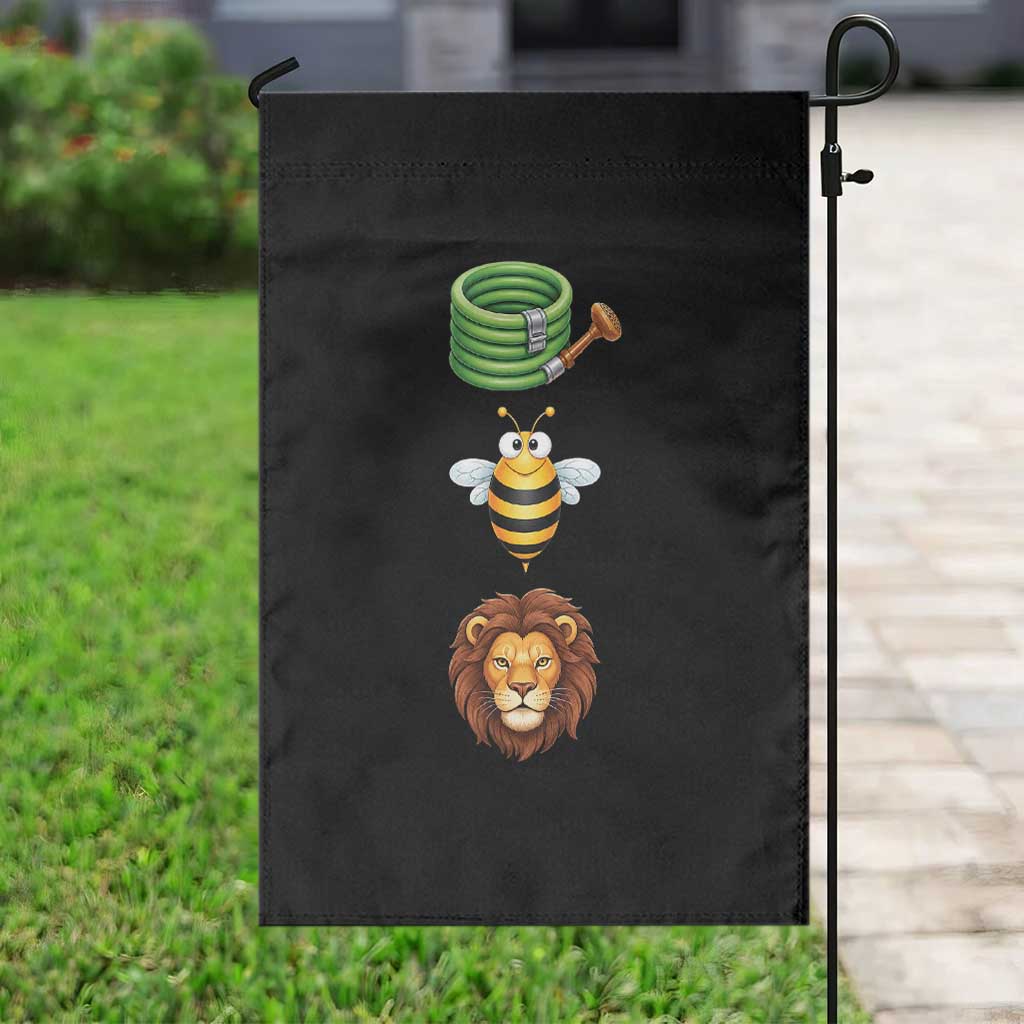 Hose Bee Lion Meme Slang Funny Sarcastic Pun Graphic Garden Flag TS02 Print Your Wear