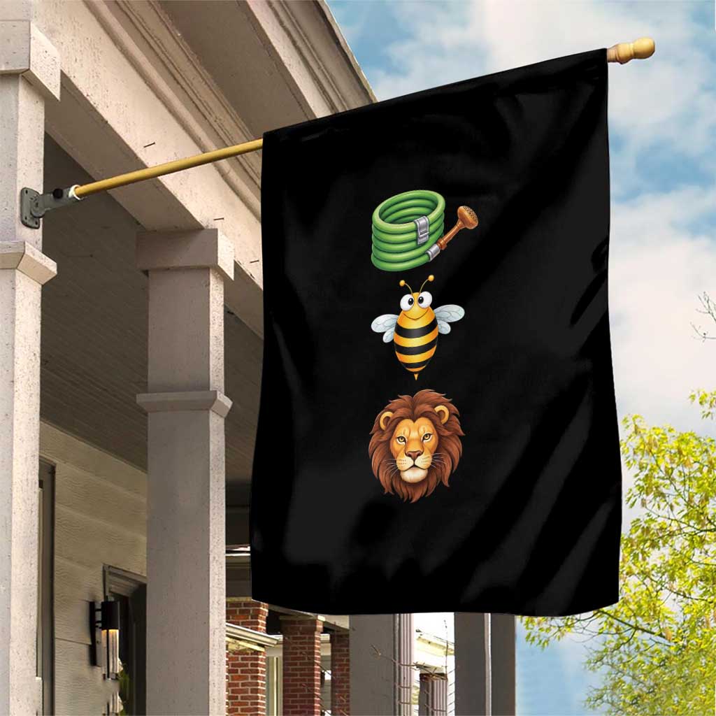 Hose Bee Lion Meme Slang Funny Sarcastic Pun Graphic Garden Flag TS02 Print Your Wear