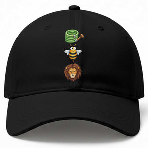 Hose Bee Lion Meme Slang Funny Sarcastic Pun Graphic Baseball Cap TS02 Print Your Wear