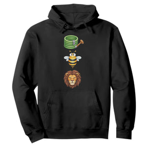 Hose Bee Lion Meme Slang Funny Sarcastic Pun Graphic Hoodie TS02 Black Print Your Wear