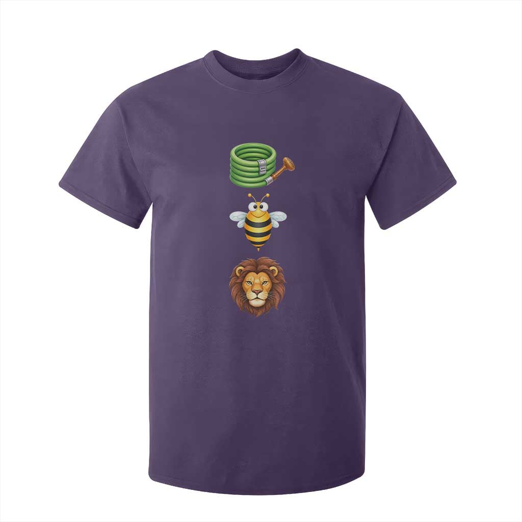 Hose Bee Lion Meme Slang Funny Sarcastic Pun Graphic T Shirt For Kid TS02 Purple Print Your Wear