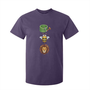 Hose Bee Lion Meme Slang Funny Sarcastic Pun Graphic T Shirt For Kid TS02 Purple Print Your Wear