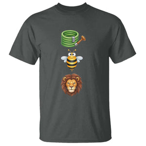 Hose Bee Lion Meme Slang Funny Sarcastic Pun Graphic T Shirt TS02 Dark Heather Print Your Wear