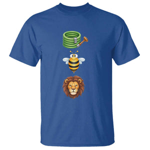 Hose Bee Lion Meme Slang Funny Sarcastic Pun Graphic T Shirt TS02 Royal Blue Print Your Wear