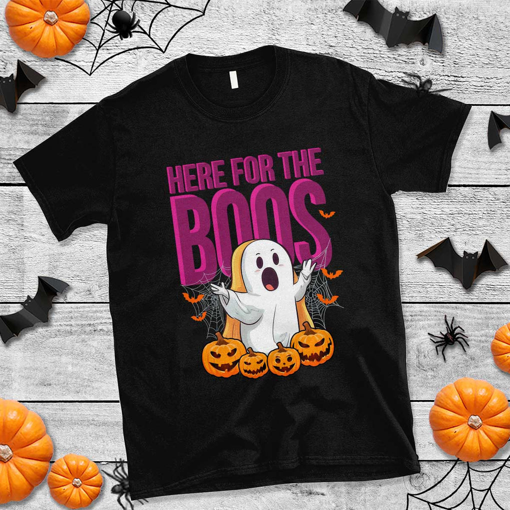 Boo Sheet T Shirt Here For The Boos Spooky Halloween Ghost Costume TS02 Black Print Your Wear