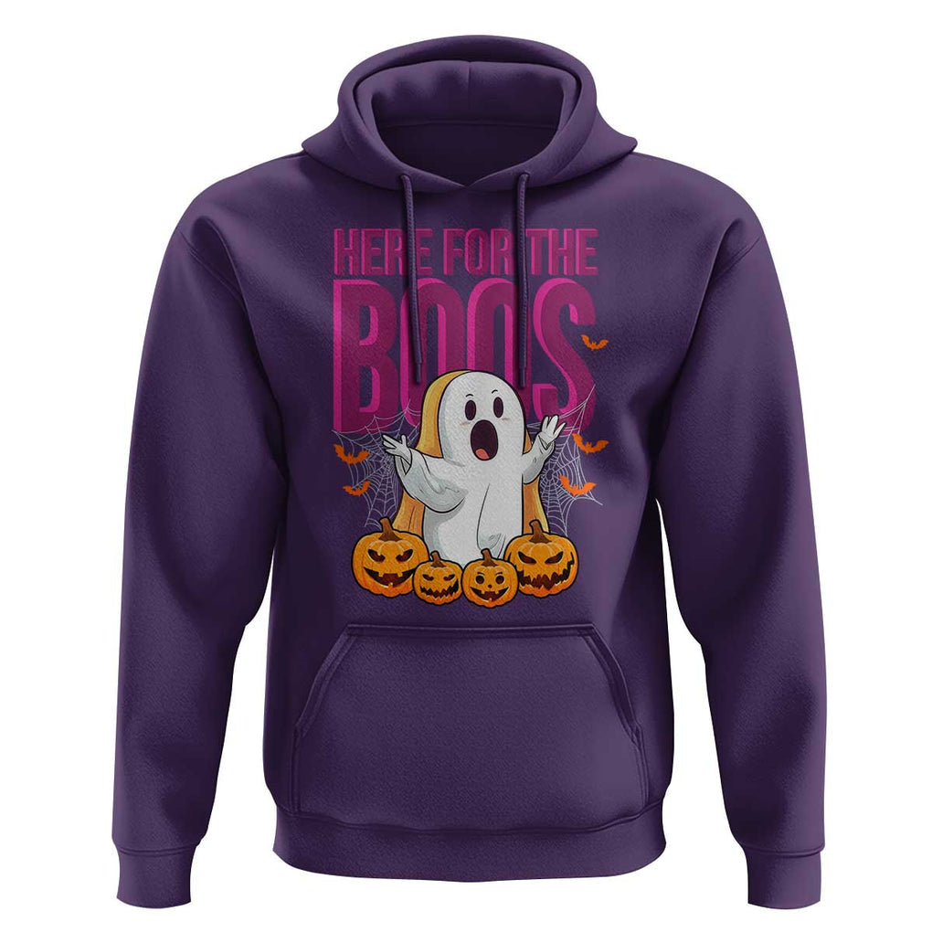 Boo Sheet Hoodie Here For The Boos Spooky Halloween Ghost Costume TS02 Purple Print Your Wear