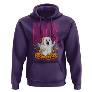 Boo Sheet Hoodie Here For The Boos Spooky Halloween Ghost Costume TS02 Purple Print Your Wear