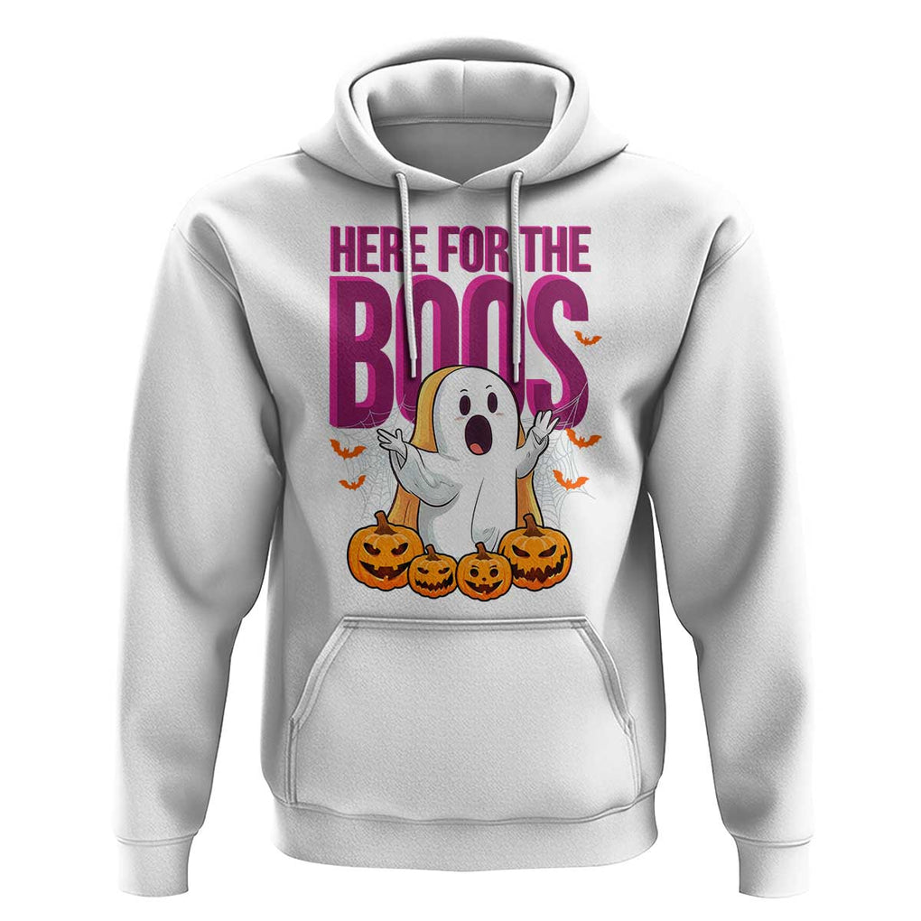 Boo Sheet Hoodie Here For The Boos Spooky Halloween Ghost Costume TS02 White Print Your Wear