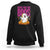 Boo Sheet Sweatshirt Here For The Boos Spooky Halloween Ghost Costume TS02 Black Print Your Wear