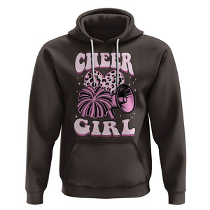 Cheerleading Hoodie Cheer Girl Pink Leopard Cheerleader TS02 Dark Chocolate Printyourwear