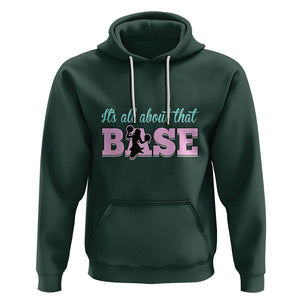 Cheerleading Hoodie All About That Base Cheerleader Cheer Girls TS02 Dark Forest Green Printyourwear