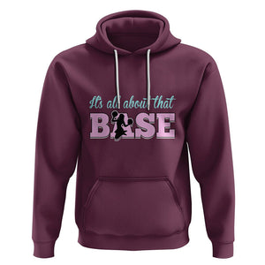 Cheerleading Hoodie All About That Base Cheerleader Cheer Girls TS02 Maroon Printyourwear