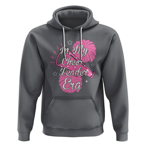 Funny Cheer Girls Hoodie In My Cheer Leader Era Pink Pom Pom Cheerleading TS02 Charcoal Printyourwear