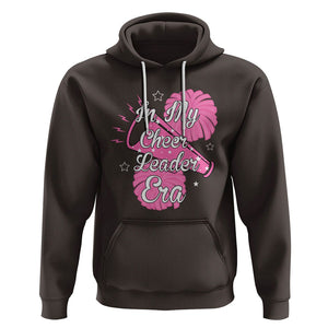 Funny Cheer Girls Hoodie In My Cheer Leader Era Pink Pom Pom Cheerleading TS02 Dark Chocolate Printyourwear