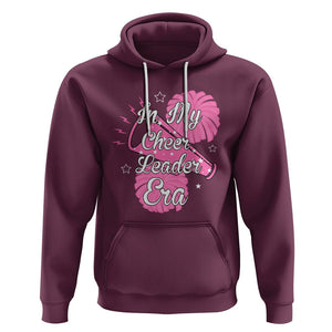 Funny Cheer Girls Hoodie In My Cheer Leader Era Pink Pom Pom Cheerleading TS02 Maroon Printyourwear