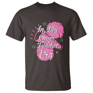 Funny Cheer Girls T Shirt In My Cheer Leader Era Pink Pom Pom Cheerleading TS02 Dark Chocolate Printyourwear