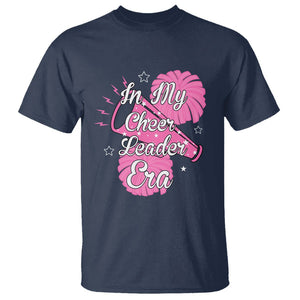 Funny Cheer Girls T Shirt In My Cheer Leader Era Pink Pom Pom Cheerleading TS02 Navy Printyourwear