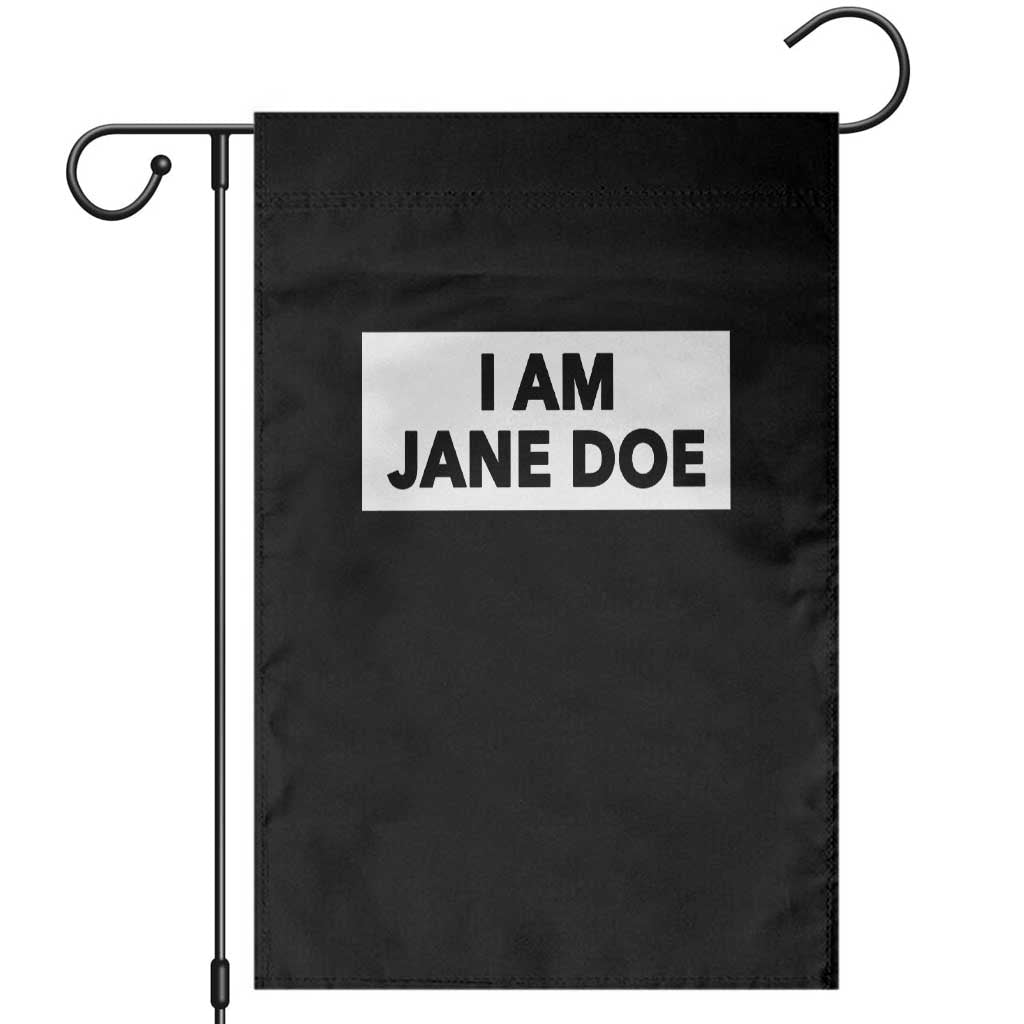 I Am Jane Doe Box Statement Minimalist Garden Flag Solidarity Movement Survivor Support