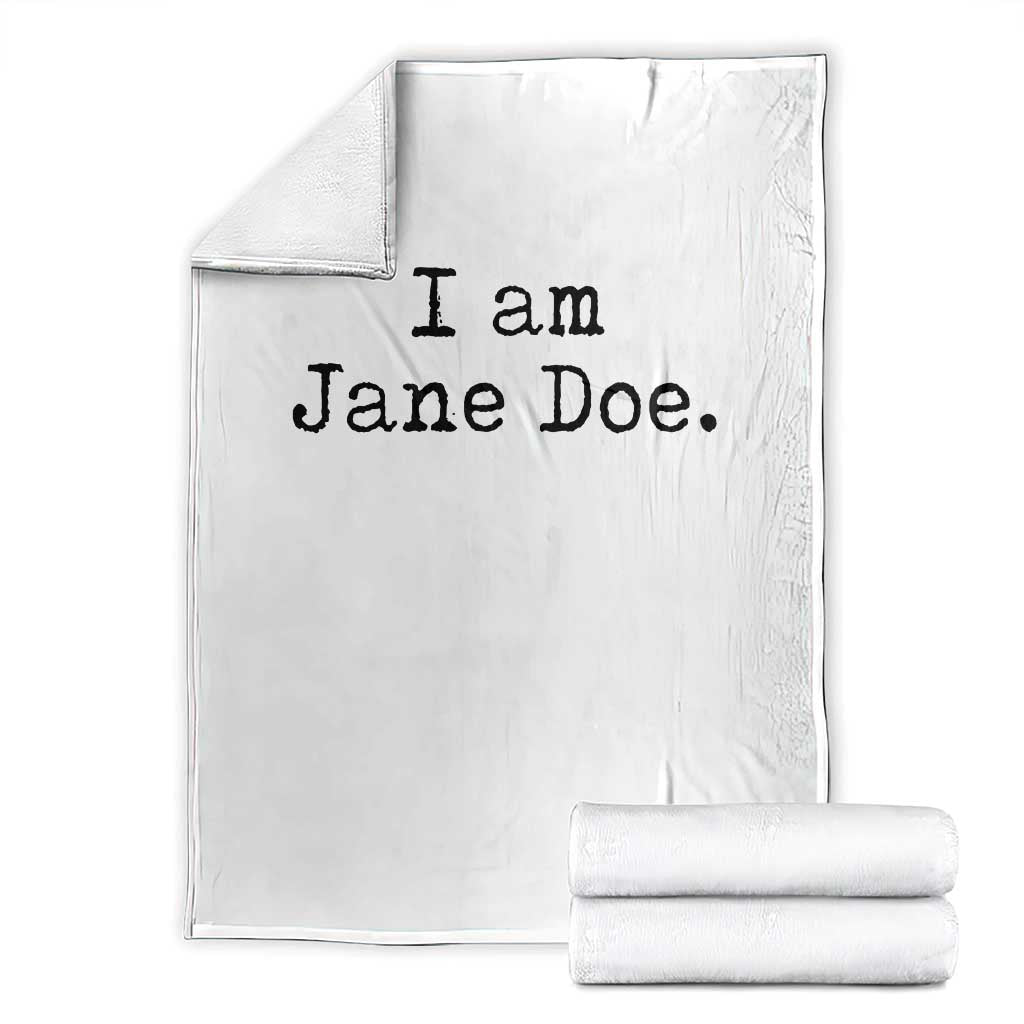I Am Jane Doe Vintage Throw Blanket Solidarity Movement Womens Survivor Support