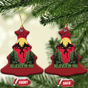 Mothman Christmas Ornament Believes In You Cryptid Cryptozoology TS02 Christmas Tree Red Print Your Wear