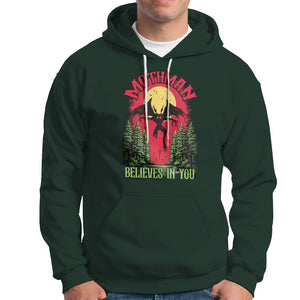 Mothman Hoodie Believes In You Cryptid Cryptozoology TS02 Dark Forest Green Printyourwear