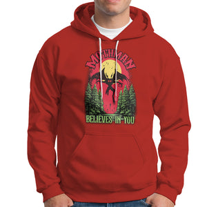 Mothman Hoodie Believes In You Cryptid Cryptozoology TS02 Red Printyourwear