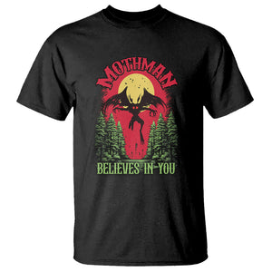 Mothman T Shirt Believes In You Cryptid Cryptozoology TS02 Black Printyourwear