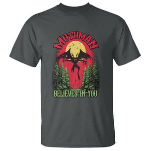 Mothman T Shirt Believes In You Cryptid Cryptozoology TS02 Dark Heather Printyourwear