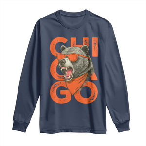 Cool Chicago Pride Br Graphic Long Sleeve Shirt TS02 Navy Print Your Wear