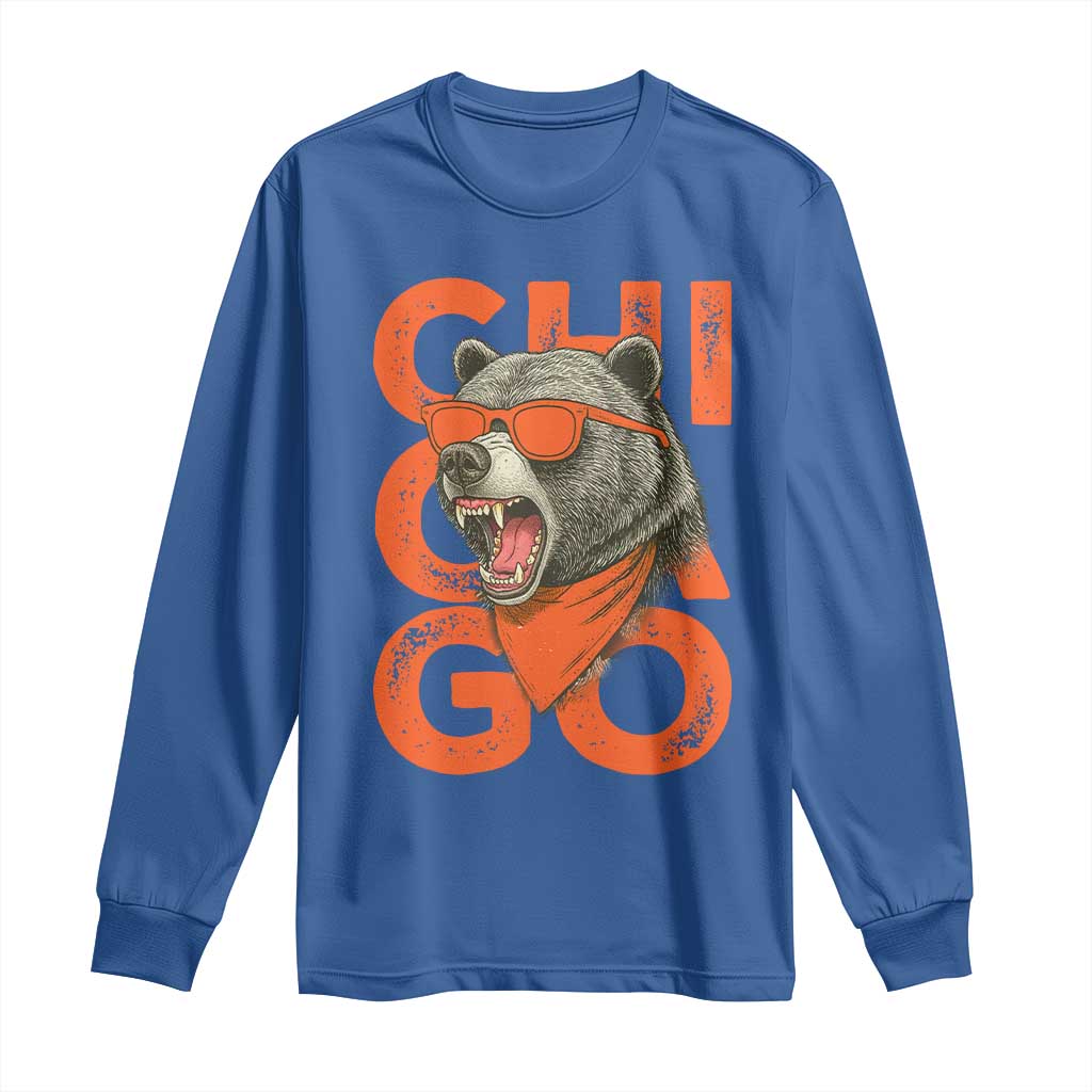 Cool Chicago Pride Br Graphic Long Sleeve Shirt TS02 Royal Blue Print Your Wear
