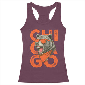 Cool Chicago Pride Br Graphic Racerback Tank Top TS02 Maroon Print Your Wear