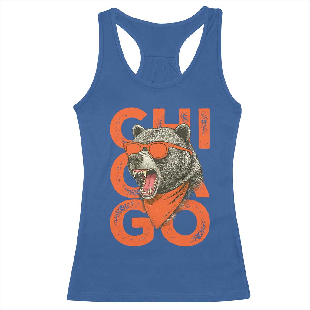 Cool Chicago Pride Br Graphic Racerback Tank Top TS02 Royal Blue Print Your Wear