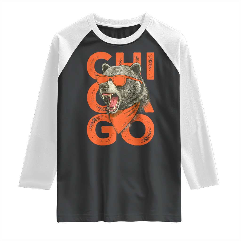Cool Chicago Pride Br Graphic Raglan Shirt TS02 Black White Print Your Wear