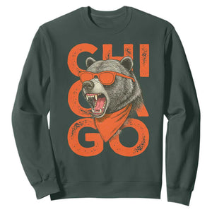 Cool Chicago Pride Br Graphic Sweatshirt TS02 Dark Forest Green Print Your Wear