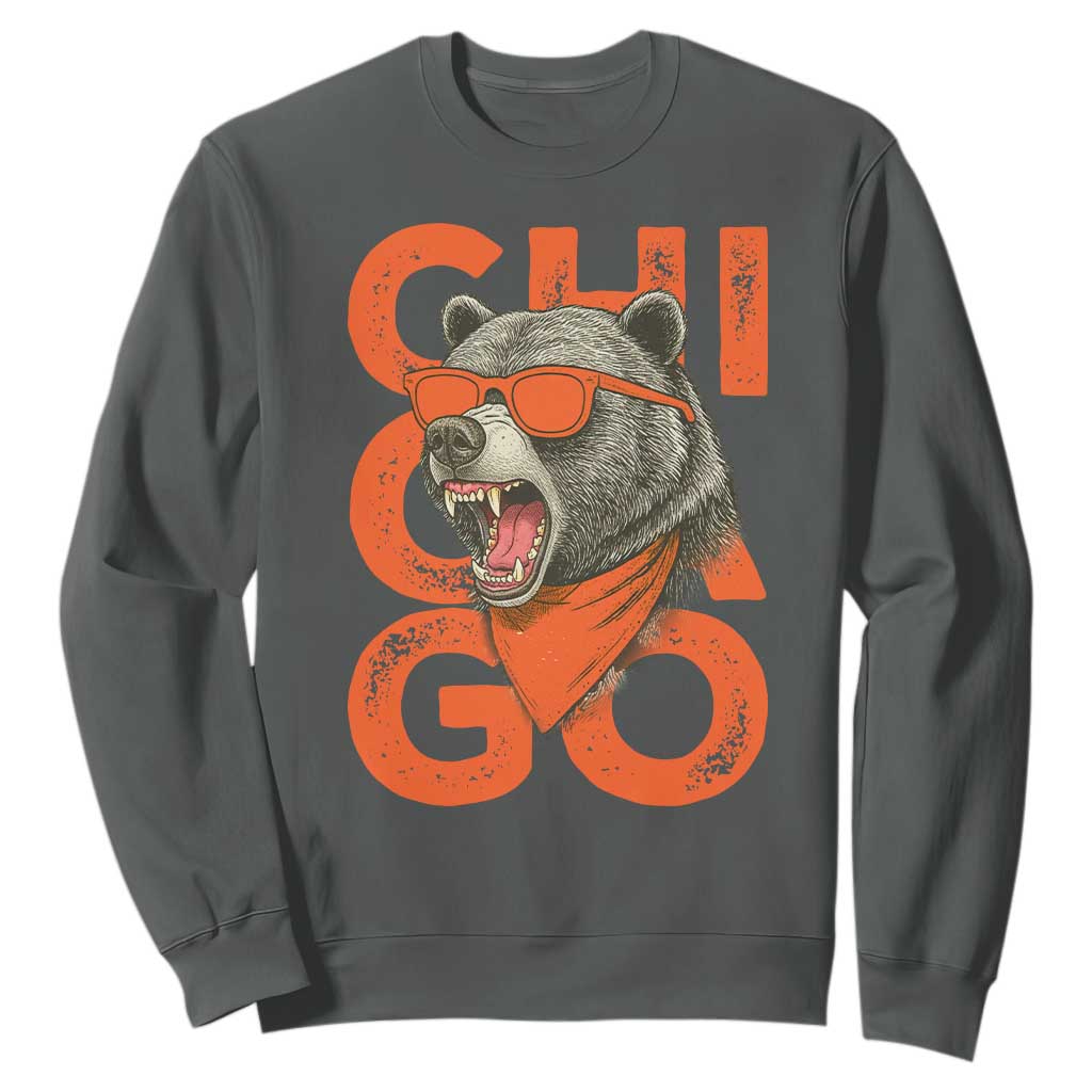 Cool Chicago Pride Br Graphic Sweatshirt TS02 Dark Heather Print Your Wear