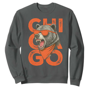 Cool Chicago Pride Br Graphic Sweatshirt TS02 Dark Heather Print Your Wear