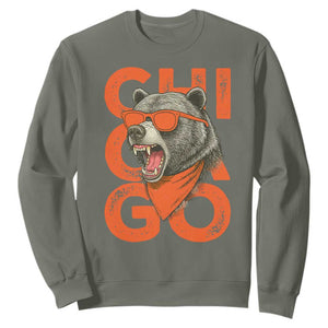 Cool Chicago Pride Br Graphic Sweatshirt TS02 Military Green Print Your Wear