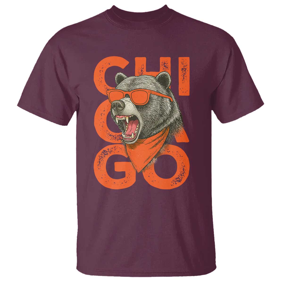 Cool Chicago Pride Br Graphic T Shirt TS02 Maroon Print Your Wear