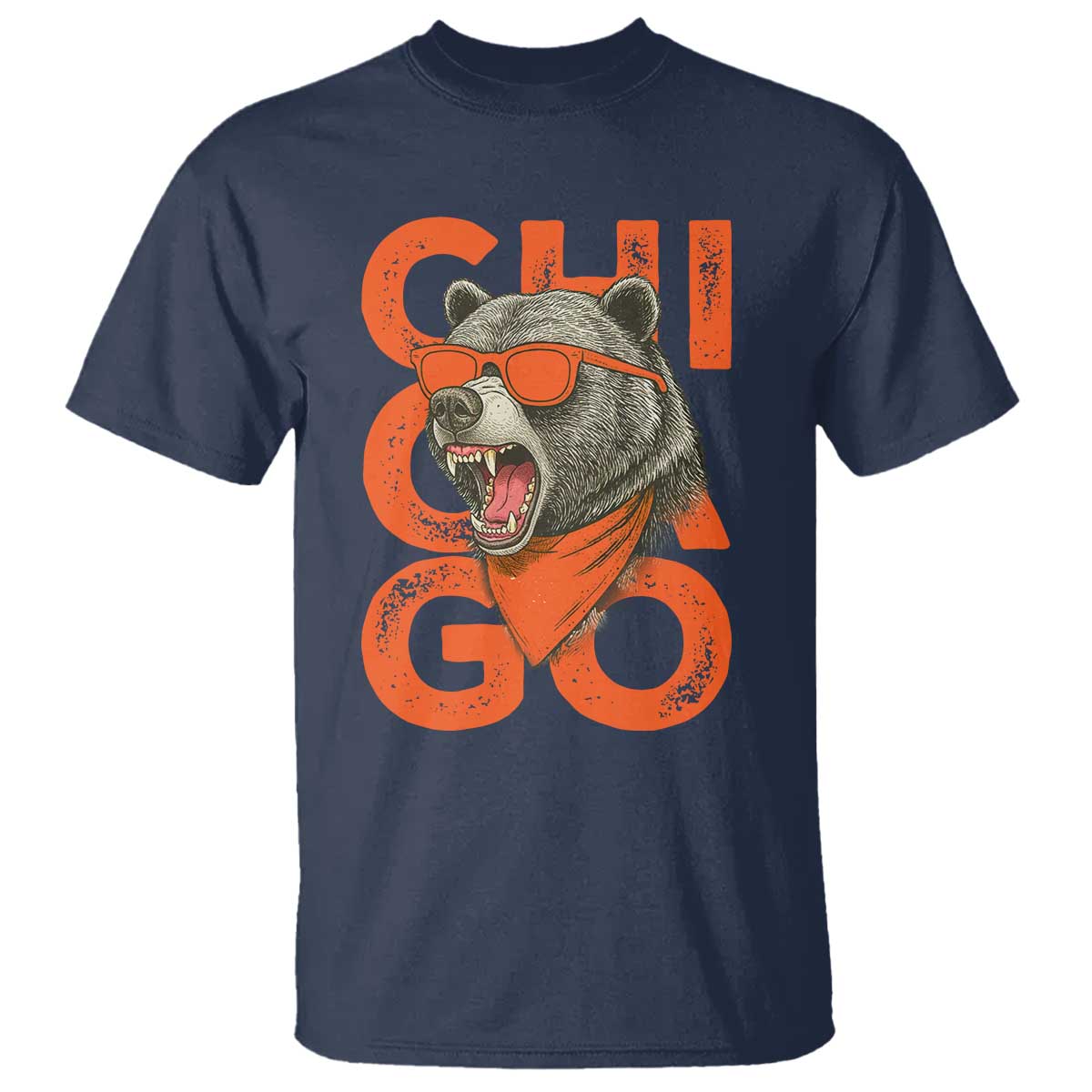 Cool Chicago Pride Br Graphic T Shirt TS02 Navy Print Your Wear